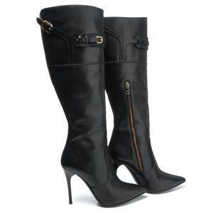 NIB Burberry Bridport Black Leather Boots
